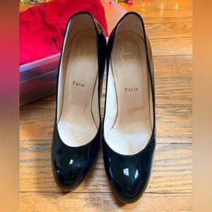 Christian Louboutin Black Patent Leather Heels